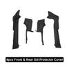 For Tesla Model 3 Highland 2024 2025 Front Door Sill Anti-kick Protector Threshold Strips TPE Rear Trunk Door Guard Pad Cover