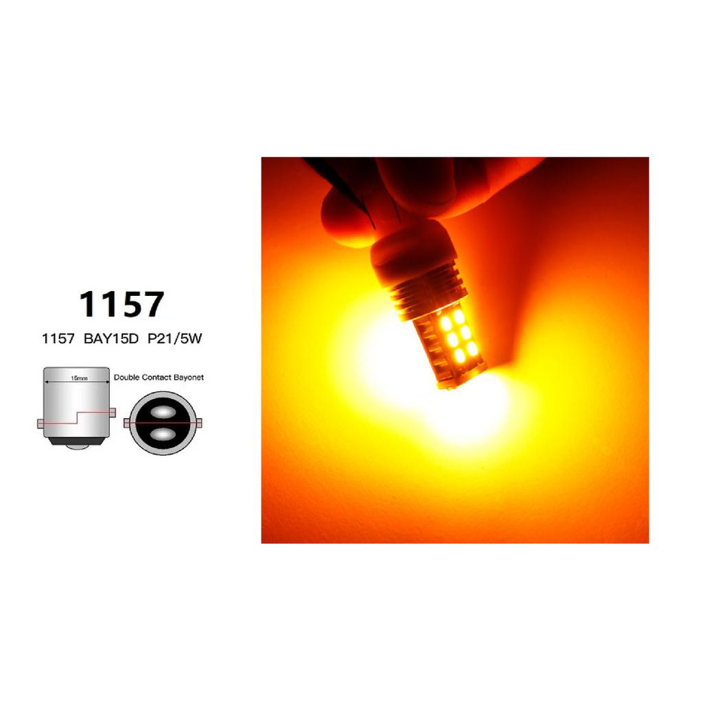 1x 1157 LED BAY15D Car Turn Signal Brake Backup Light 3030 Chip 15 SMD CANBUS Reverse Parking Lights Lamps 12V Red Amber White