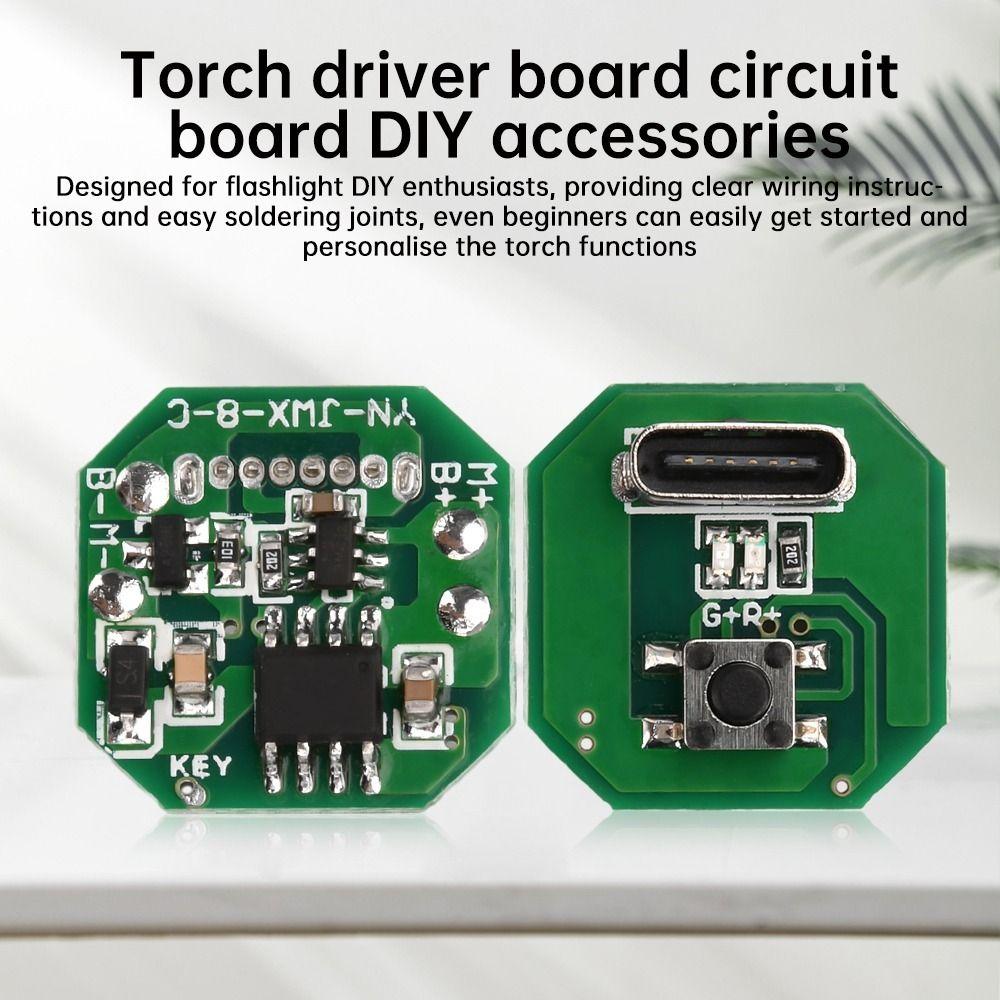 

5 PCS TypeC Charging Port Flashlight Driver Board Integrated Circuit Board. Accessories зелений