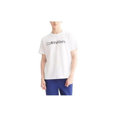 T-shirt Girocollo Manica Corta con Stampa Logo Uomo Top Bianco GMS3K110-YAF