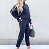 2022 Women's High Neck Sweater and Trousers Two-Piece Suit - Autumn/Winter Fashion