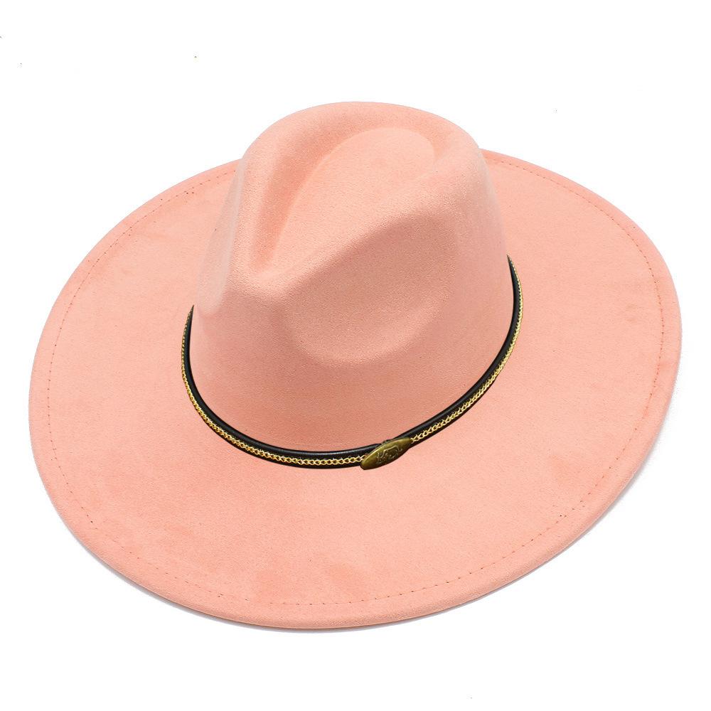Cappello a cilindro fedora oversize stile europeo e americano uomo e donna semplice ed elegante parasole da esterno cappello jazz cappello da spiaggia per vacanze al mare