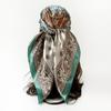 90cm Satin Scarf with Paisley Print - Classic Square Scarf/shawl for Women