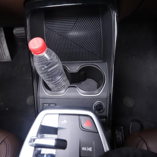 TPE Center Console Cup Holder Storage Box Organizer Tray For BMW X1 U11 -24