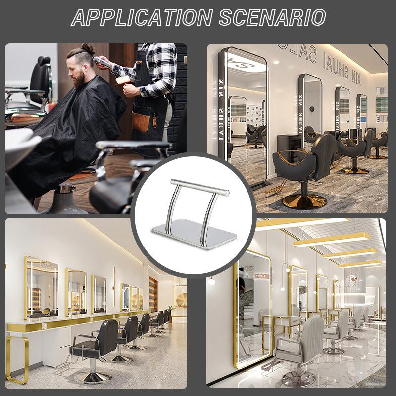 Friseurstuhl Landepedal Friseursalon Spezielle Stuhl-Accessoires Silberne Landefußstütze Anwendbar für Wahl 8504/8591 Salon