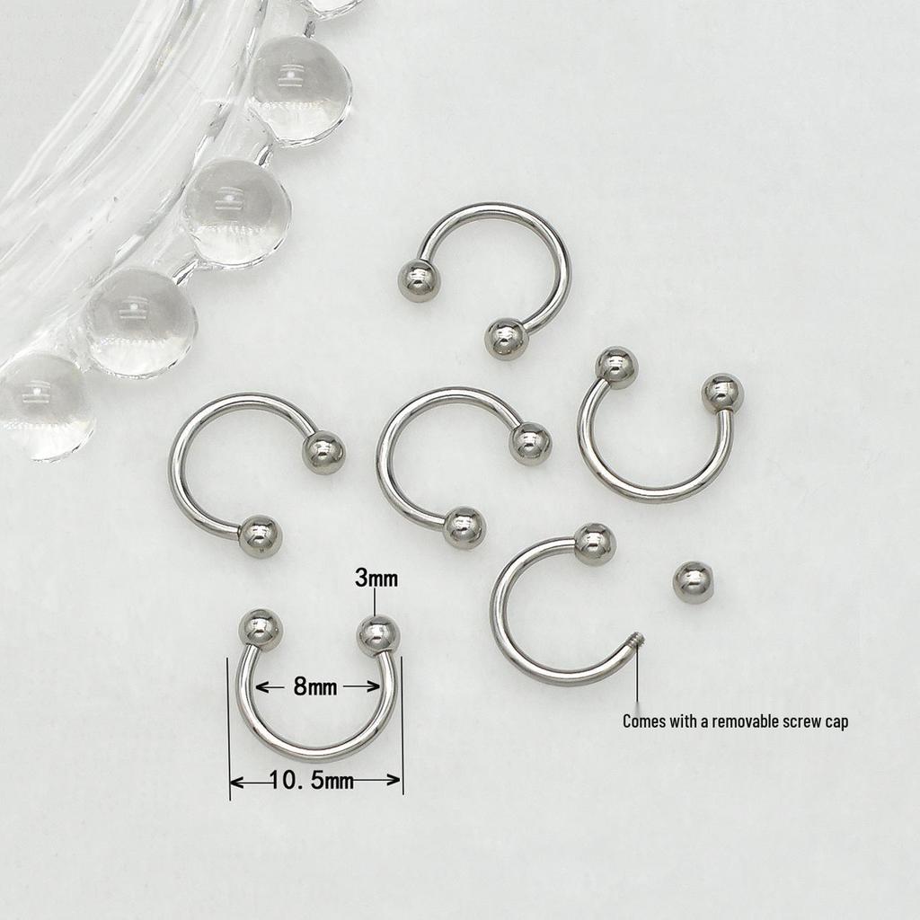 Detachable European & American Spicy Style Metal Nail Piercing Rivet Ornaments for DIY Nail Art.