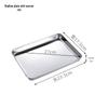 304 Stainless Steel Square Baking and Serving Tray