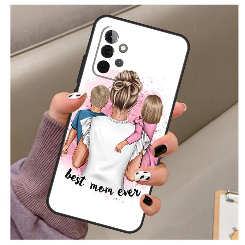 Baby Mom Daughter Girl Son Dad Case For Samsung Galaxy A32 A52 A12 A22 A16 A26 A36 A56 A06 A55 A35 A15 A54 A34 A14 A13 A53