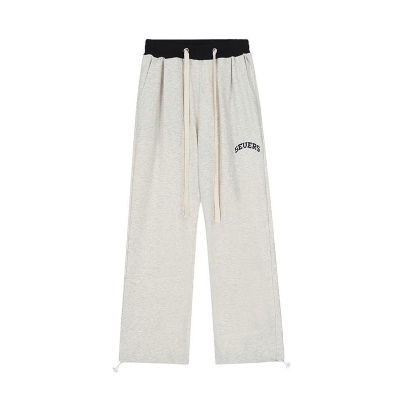 Contrasting Sweatpants Women's Autumn and Winter New Loose Wide-leg Casual Sweatpants High Street Jazz Dancing Pants
