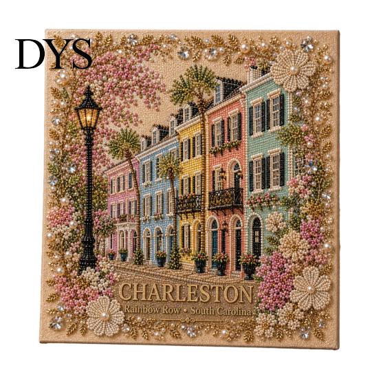 Healing Arts Crafts Activities DIY Faux Pearl Painting Kit, Handmade Floral Landscape 3D Gem Bead Art Craft, Creative Home Decoration Projects