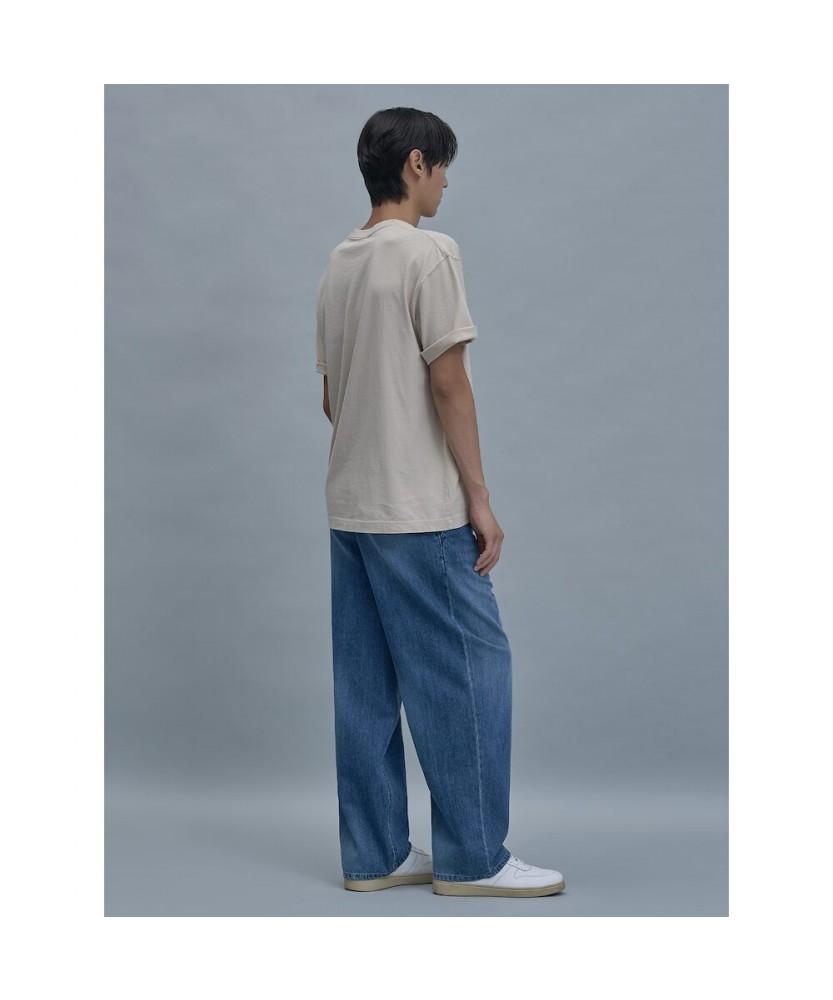SHIFT.G Comfort Fit Round Tee Beige