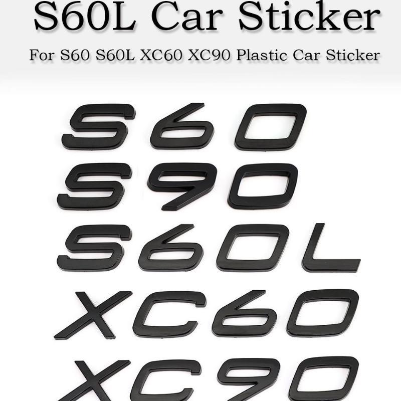 3D S90 S60L XC90 Logo Emblema Emblema Decalque Adesivo de carro para Vo + lvo S60 S90 S60L XC60 XC90 Logotipo Auto Adesivo Acessórios de estilo de carro