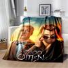 Good Omens Movie Print Blanket Kids Warm Nice Flannel Soft Comfortable Home Travel Blanket Bed Blanket Birthday Gift