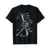 Space Satellite Antenna Diagram Chart Blueprint Retro T Shirt Vintage Washed Breathable Graphic Designer Clothes Casual Unisex