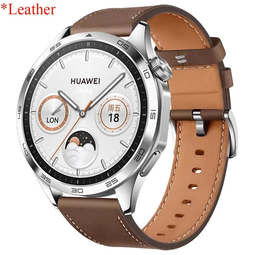 22mm 20mm Premium Leather Strap For HUAWEI WATCH GT 5 46mm 5Pro GT 3 GT2 Pro 46mm Band Watchbands Replacement Wristband