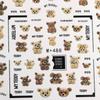 Süßes Bärenherz Design Nagelsticker Klebende Nagelkunst Dekorationen Abziehbilder Acryl Maniküre Werkzeug Nagelzubehör