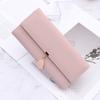 Women Wallet Long Wallet Trifold PU Large Capacity with Leaf Pendant Portable Card Holder Wallet