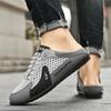2025 Autumn New Breathable Hole Shoes Men's Bag Head Slippers Mesh Shoes Korean Version Casual Half-drag Men's Shoes