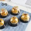 Super Wind 50Pcs Cupcake Container Disposable Food Grade Plastic Single Compartment Cupcake Carrier Holder Box for Wedding
