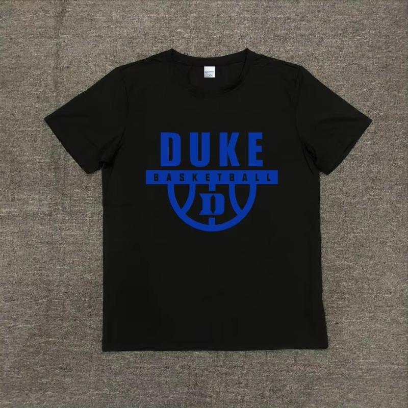 Nordamerika Limited Duke University North Carolina Herren- und Damen-Basketball T-Shirt Sport Baumwolle Kurzarm Kleidung
