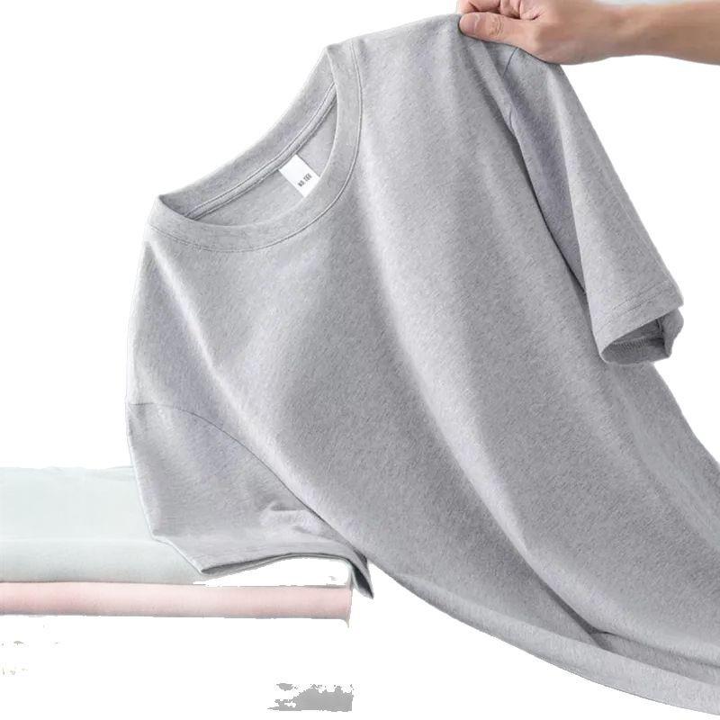 Men's Plus Size Summer Short-Sleeve T-Shirt - Loose, Versatile, Youthful Design