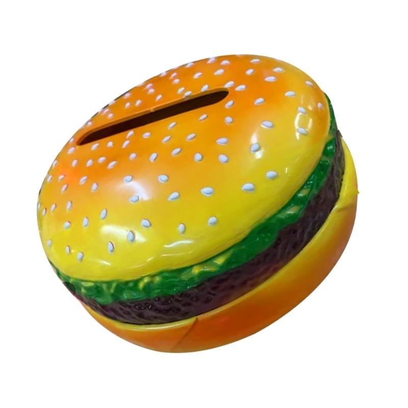  Retro Hamburger Tissue Box Kitchen Decoration Plastic Storage Container for Living Room