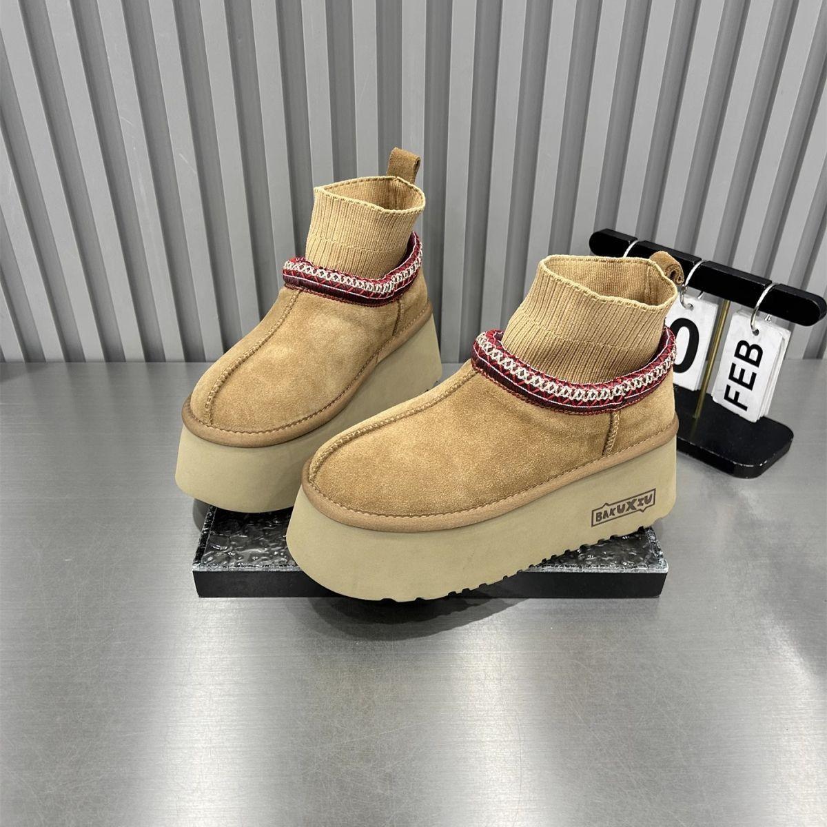 

Женские эластичные зимние меховые ботинки на толстой подошве, теплые, с холодозащитной подкладкой, нескользящие, износостойкие, повседневные спортивные короткие хлопковые ботинки 39 малиновый