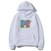 Felpa con cappuccio da uomo per primavera e autunno MTV Music TV Stampa Pullover Felpa con cappuccio streetwear