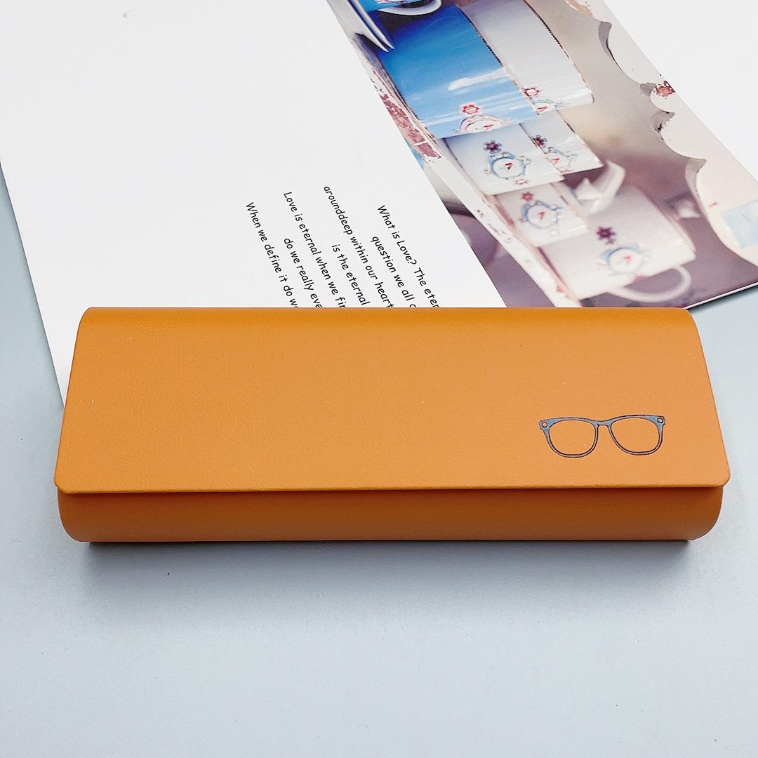 

New Eyewear Case High-end Student Handmade Box for Men and Women Portable Eyewear Case Wholesale помаранчевий