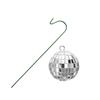 Solar Powered Disco Ball Garden Stake Outdoor Decorative Mirror Ball with Metal Hook for Yard Lawn Pathway Patio Landscape Lighting