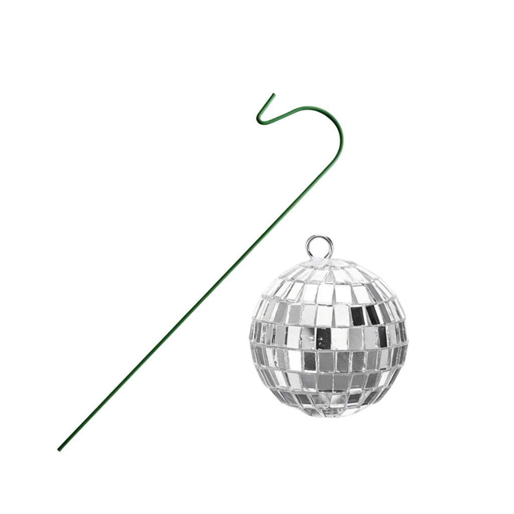 Solar Powered Disco Ball Garden Stake Outdoor Decorative Mirror Ball with Metal Hook for Yard Lawn Pathway Patio Landscape Lighting