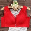 No Rim Bra Sexy Lace Beauty Back Bra Gathered Underwear Female Adjustable Thin Large Size Bra