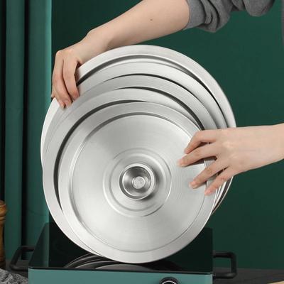 20/22/24 cm Kochgeschirrdeckel Kochtopfdeckel Wokdeckel Bratpfannendeckel Flacher Pfannendeckel Edelstahldeckel für Schüsseln Becken