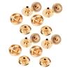 200er Set Druckknöpfe Kit 8mm Starkes Kupfer Exquisiter Glanz Weit verbreitet Leder Druckknöpfe für Kleidung Taschen Leder