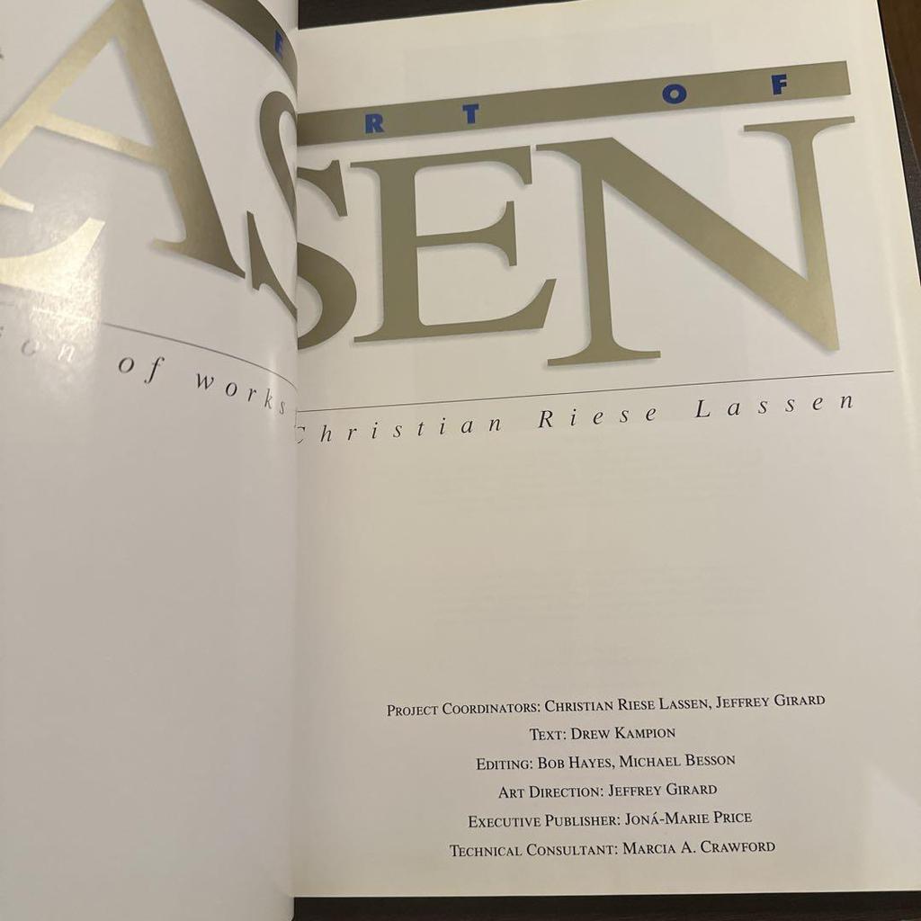 [USED] THE ART OF LASSEN Christian Lassen's works commentary book