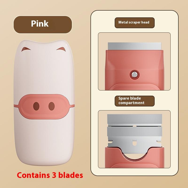 

Nail Art Stamping Scraper Multifunctional Cleaning And Glue Removal Spatula Nail Printing Template Tool розовый