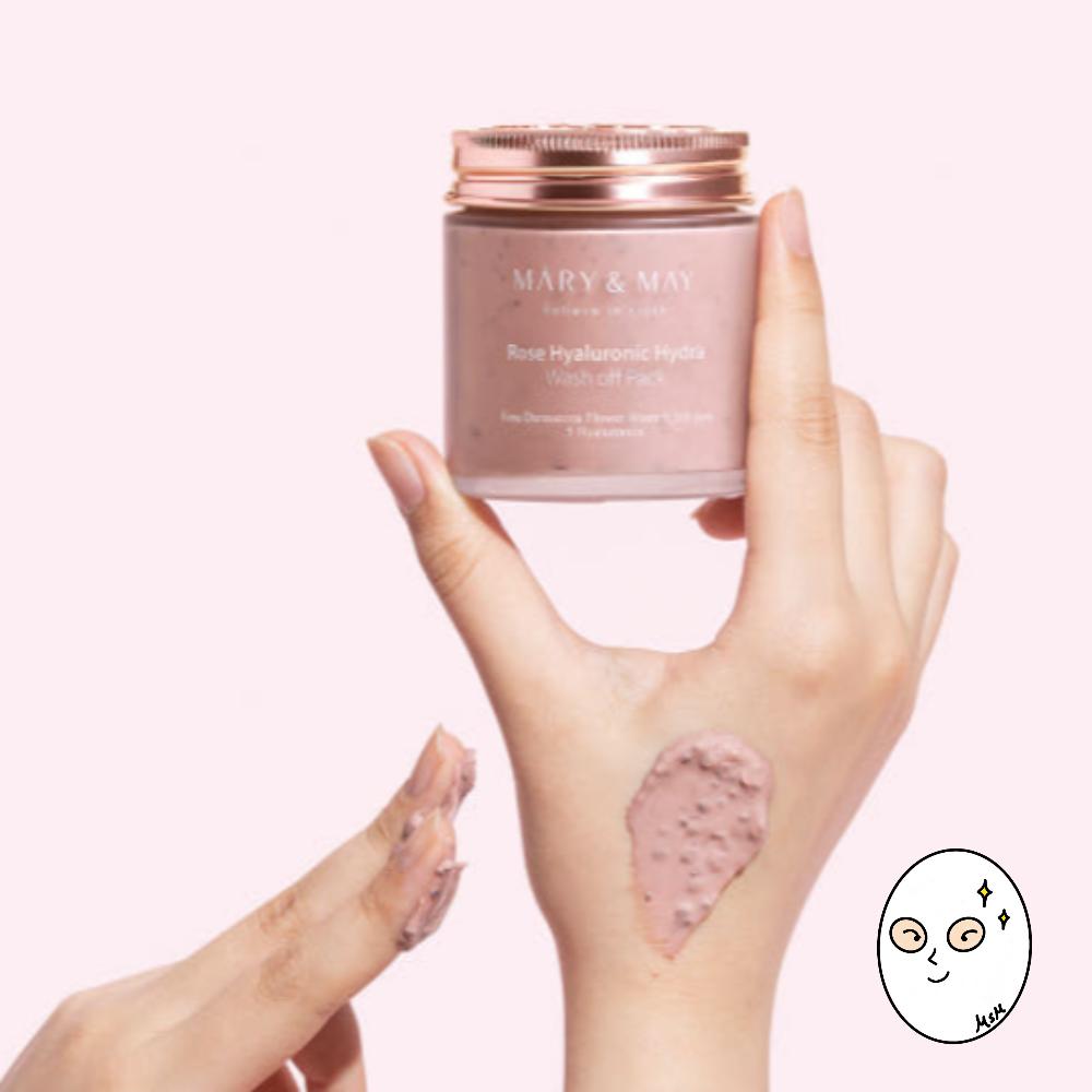 Mary & May Rose Hyaluronic Hydra Wash Off Pack 125ml (Option 2)