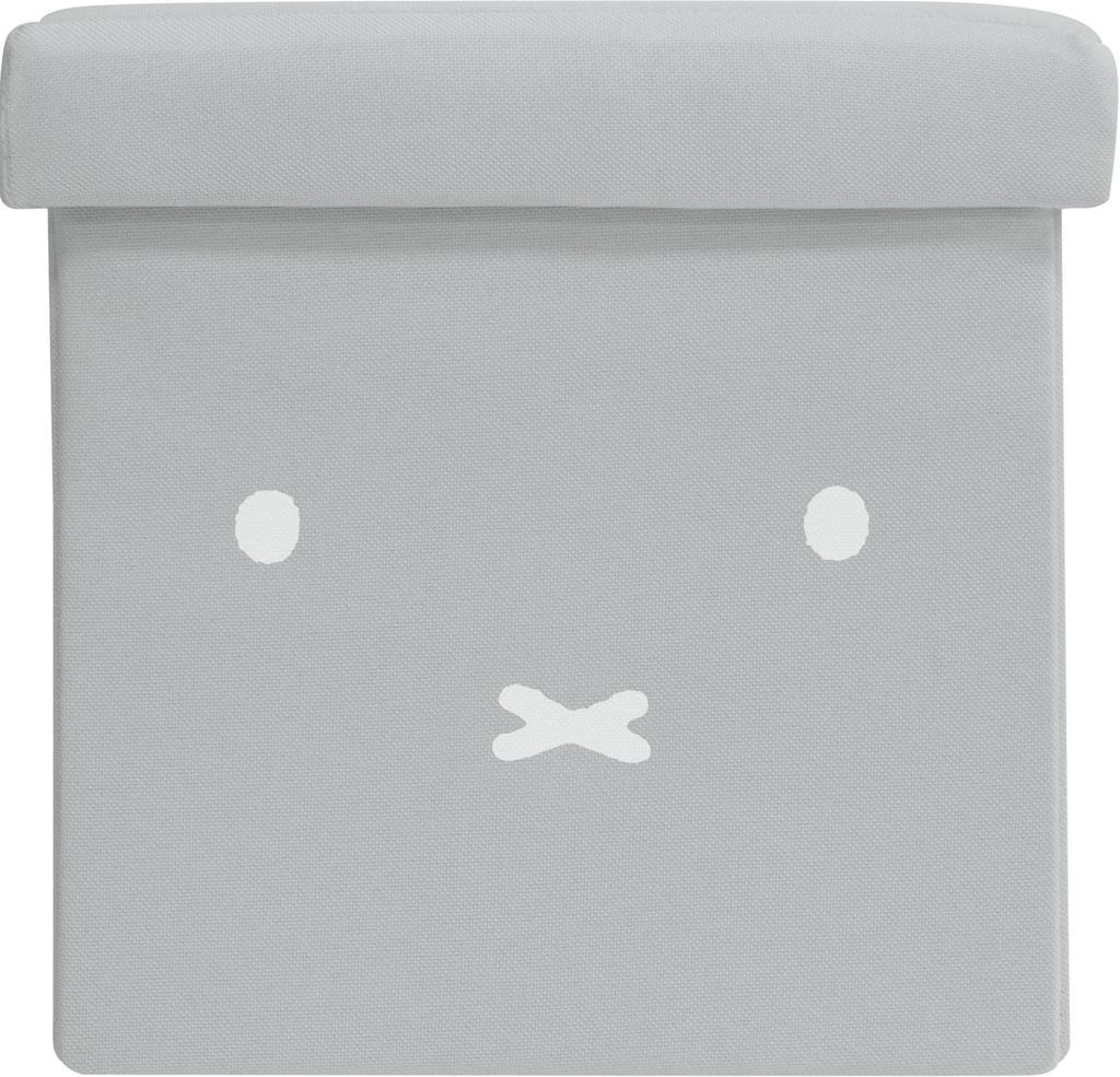 Okato Storage Stool, Storage Box, Chair, Ottoman, Miffy, Gray