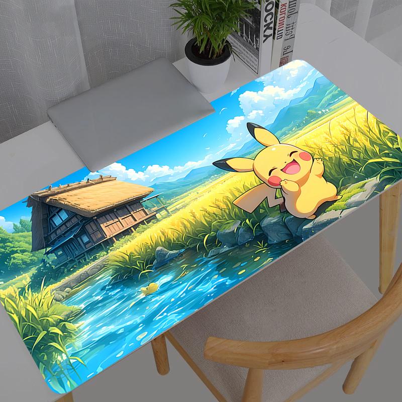 Large Mouse Pad Pokemon Pikachu Gamer Keyboard Mousepad Pc Computer Desk Mat Gaming Pad Mouse Mats For CS GO LOL x