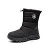 Winter Warm Snow Boots Couples Mens High-Cut Waterproof Anti-Slip Mid-Calf With Fleece Lining