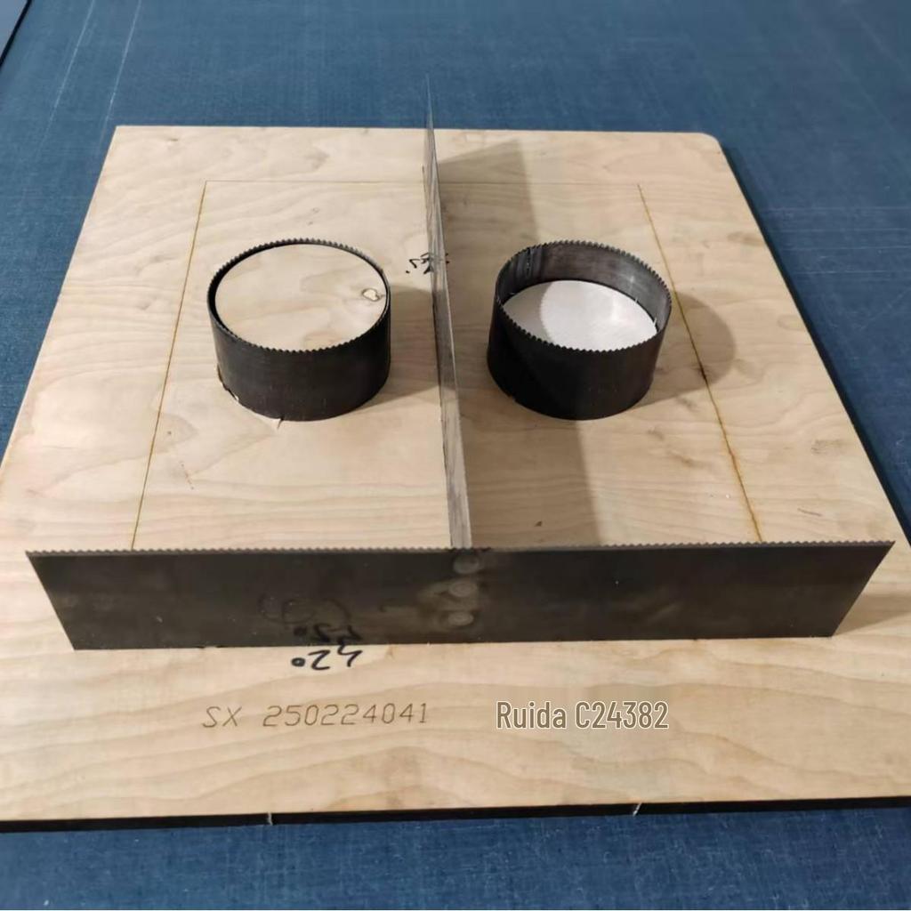 Manuelle runde Stanzmaschine für Pappe, Folie, Leder und Stoff