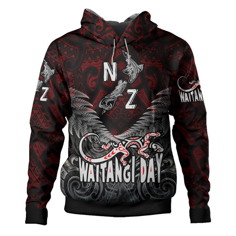 New Zealand Waitangi Day Lizards Maori Graphic Hoodie New In Hoodies & Sweatshirts Hoodies For Men Pullover Coat Y2k Tops
