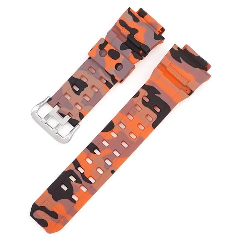 Resin Silicone Strap for Casio G-SHOCK RANGEMAN GW-9400 GW-9300 Men Camouflage Rubber Sport Waterproof Band Watch Accessories