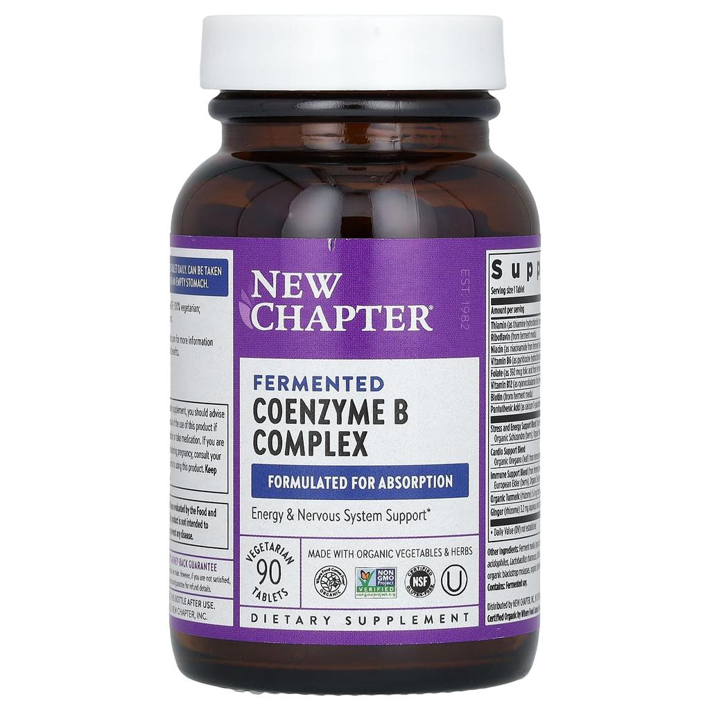 Fermented Coenzyme B Complex, Veggie Tablets 90 Tablets