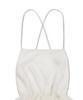 Michikoleondeonkosino Layered Balloon Mini Dress Ivory