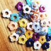 High Gloss Two-Color Acrylic Cloud Flower Beads for DIY Jewelry