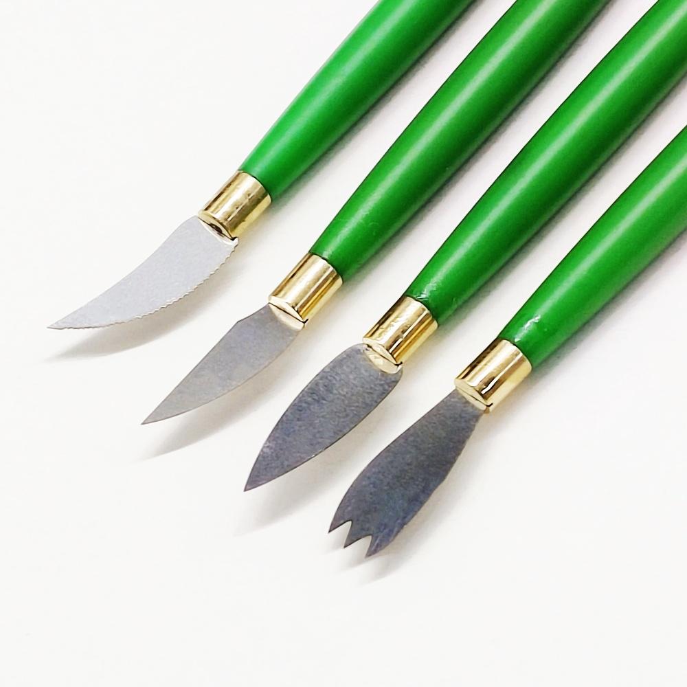 1 Pc or 2 Pcs or 3 Pcs or 4 Pcs Dental Ceramic Porcelain Sculpture Knife Wax Carving Tools Dentist Mixing Spatula Knife Blade