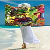 Personalized customized proof beach towel with He-Man and the Masters of the Universe pattern - soft, absorbent,quick-drying,perfect swimming,camping&