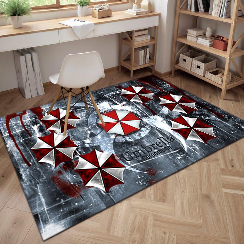 Gioco Sci-Fi Resident Evil, Umbrella Corporation, tappeto morbido, soggiorno di casa, tappetino per sedia da ufficio, zerbino, zerbino tappeto U4