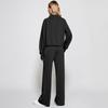Fashionable Women's Two-piece Zipper Sweatshirt Wide-leg Sweatpants Casual Suit